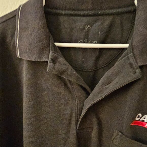 CASE IH AGRICULTURE Black Polo Shirt with Logo - Short Sleeves - Men's 2XL-3XL - Picture 4 of 6